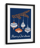 Pequeñas y alegres bolas de Navidad azules - Annick | Cuadro decorativo de Canvas Lab