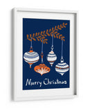 Pequeñas y alegres bolas de Navidad azules - Annick | Cuadro decorativo de Canvas Lab