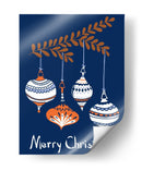 Pequeñas y alegres bolas de Navidad azules - Annick | Cuadro decorativo de Canvas Lab