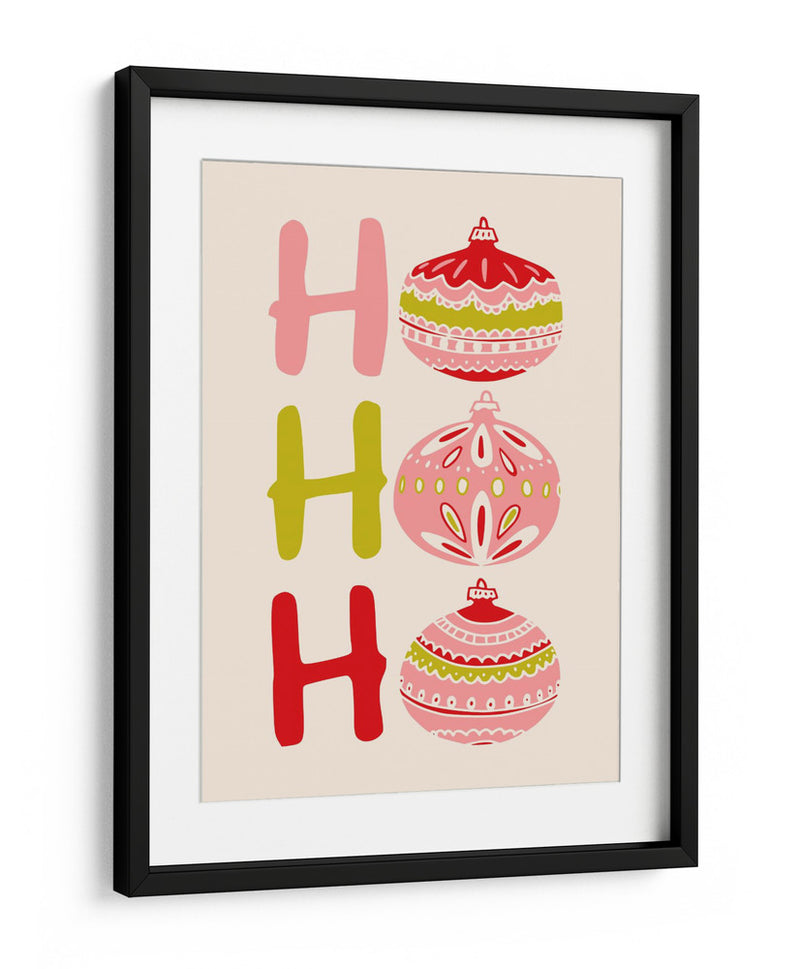 HoHoHo Alegre pequeña ilustración navideña - Annick | Cuadro decorativo de Canvas Lab