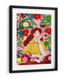 Mujer retro de Navidad - Caroline Bonne Muller | Cuadro decorativo de Canvas Lab