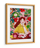 Mujer retro de Navidad - Caroline Bonne Muller | Cuadro decorativo de Canvas Lab