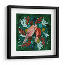 Aves invernales: tórtola en verde - Caroline Bonne Muller | Cuadro decorativo de Canvas Lab