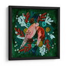 Aves invernales: tórtola en verde - Caroline Bonne Muller | Cuadro decorativo de Canvas Lab