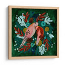 Aves invernales: tórtola en verde - Caroline Bonne Muller | Cuadro decorativo de Canvas Lab