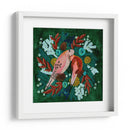 Aves invernales: tórtola en verde - Caroline Bonne Muller | Cuadro decorativo de Canvas Lab