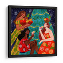 Mujeres festivas de frutas navideñas - Caroline Bonne Muller | Cuadro decorativo de Canvas Lab