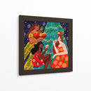 Mujeres festivas de frutas navideñas - Caroline Bonne Muller | Cuadro decorativo de Canvas Lab