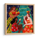 Mujeres festivas de frutas navideñas - Caroline Bonne Muller | Cuadro decorativo de Canvas Lab