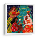 Mujeres festivas de frutas navideñas - Caroline Bonne Muller | Cuadro decorativo de Canvas Lab