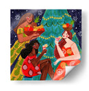 Mujeres festivas de frutas navideñas - Caroline Bonne Muller | Cuadro decorativo de Canvas Lab