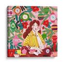 Navidad Retro Mujer Santa - Caroline Bonne Muller | Cuadro decorativo de Canvas Lab
