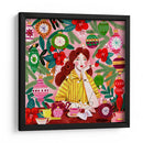 Navidad Retro Mujer Santa - Caroline Bonne Muller | Cuadro decorativo de Canvas Lab