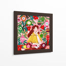 Navidad Retro Mujer Santa - Caroline Bonne Muller | Cuadro decorativo de Canvas Lab