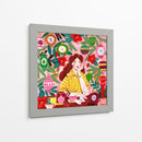 Navidad Retro Mujer Santa - Caroline Bonne Muller | Cuadro decorativo de Canvas Lab