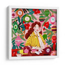 Navidad Retro Mujer Santa - Caroline Bonne Muller | Cuadro decorativo de Canvas Lab