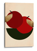Dos Manzanas Rojas - Kubistika | Cuadro decorativo de Canvas Lab