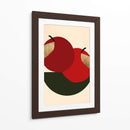 Dos Manzanas Rojas - Kubistika | Cuadro decorativo de Canvas Lab