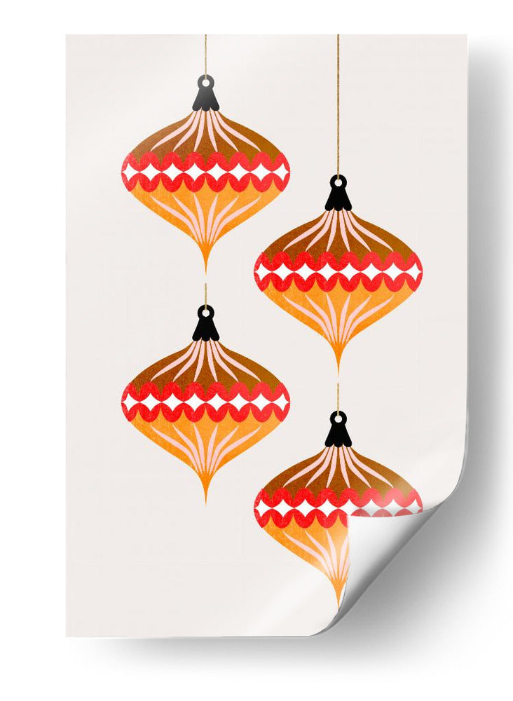 Bolas de Navidad (vers.2) - Kubistika | Cuadro decorativo de Canvas Lab