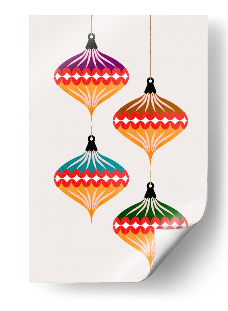 Bolas de Navidad (vers.3) - Kubistika | Cuadro decorativo de Canvas Lab