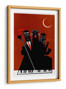 Cantando Alrededor del Árbol de Navidad - Kubistika | Cuadro decorativo de Canvas Lab