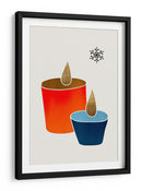 Velas de Navidad - Kubistika | Cuadro decorativo de Canvas Lab
