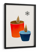 Velas de Navidad - Kubistika | Cuadro decorativo de Canvas Lab