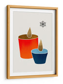 Velas de Navidad - Kubistika | Cuadro decorativo de Canvas Lab