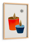 Velas de Navidad - Kubistika | Cuadro decorativo de Canvas Lab
