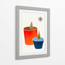 Velas de Navidad - Kubistika | Cuadro decorativo de Canvas Lab