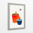 Velas de Navidad - Kubistika | Cuadro decorativo de Canvas Lab