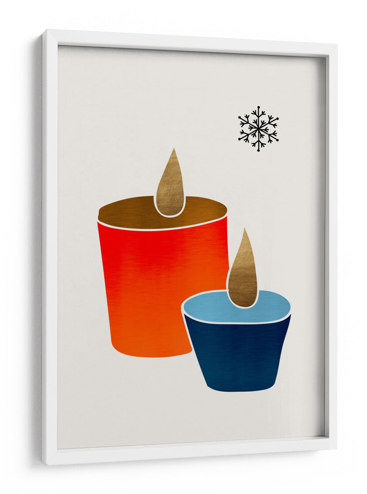 Velas de Navidad - Kubistika | Cuadro decorativo de Canvas Lab