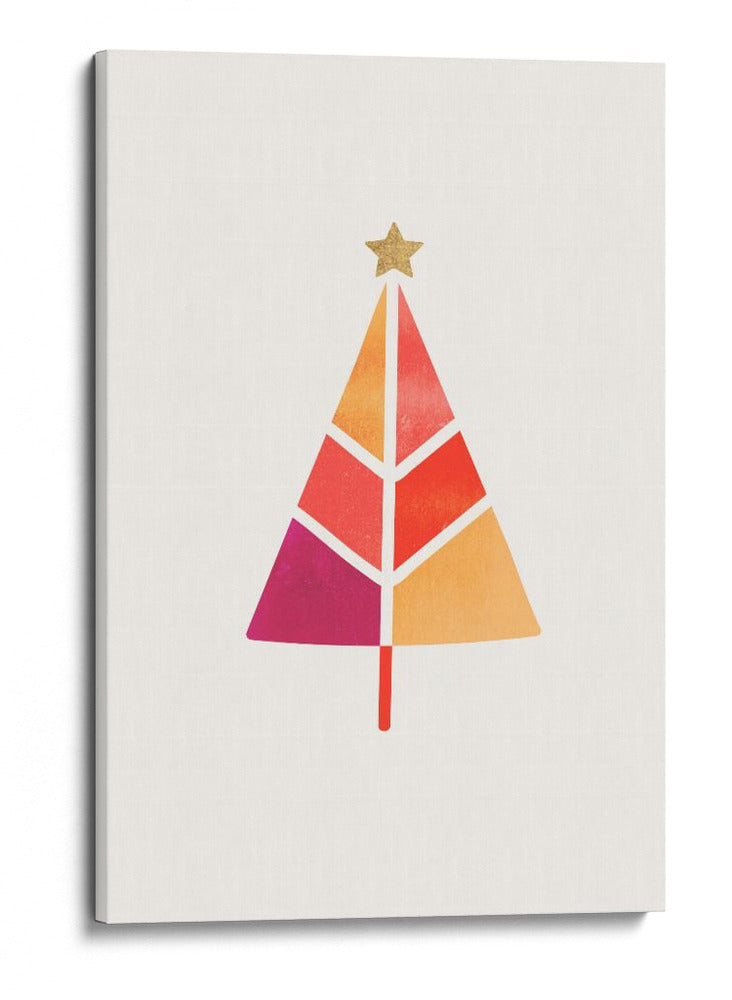 Pequeño árbol de Navidad - Kubistika | Cuadro decorativo de Canvas Lab