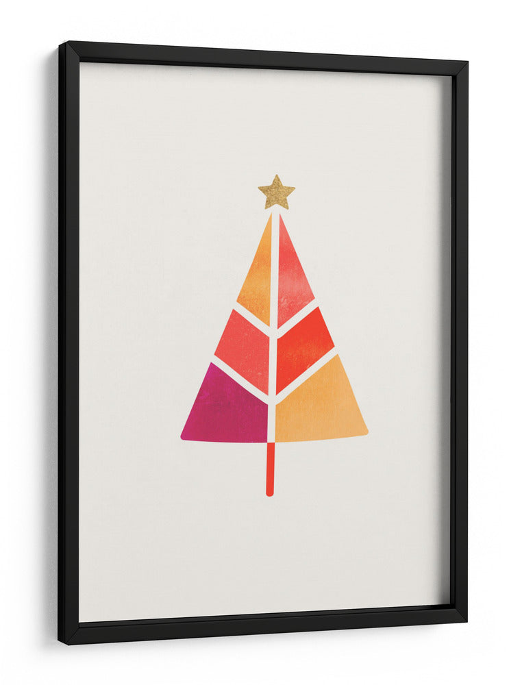 Pequeño árbol de Navidad - Kubistika | Cuadro decorativo de Canvas Lab