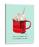 Caer en chocolate - Goed Blauw | Cuadro decorativo de Canvas Lab