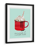 Caer en chocolate - Goed Blauw | Cuadro decorativo de Canvas Lab