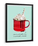 Caer en chocolate - Goed Blauw | Cuadro decorativo de Canvas Lab