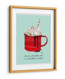 Caer en chocolate - Goed Blauw | Cuadro decorativo de Canvas Lab