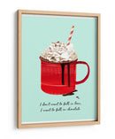 Caer en chocolate - Goed Blauw | Cuadro decorativo de Canvas Lab