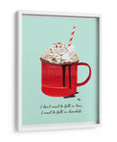 Caer en chocolate - Goed Blauw | Cuadro decorativo de Canvas Lab