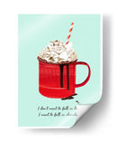 Caer en chocolate - Goed Blauw | Cuadro decorativo de Canvas Lab