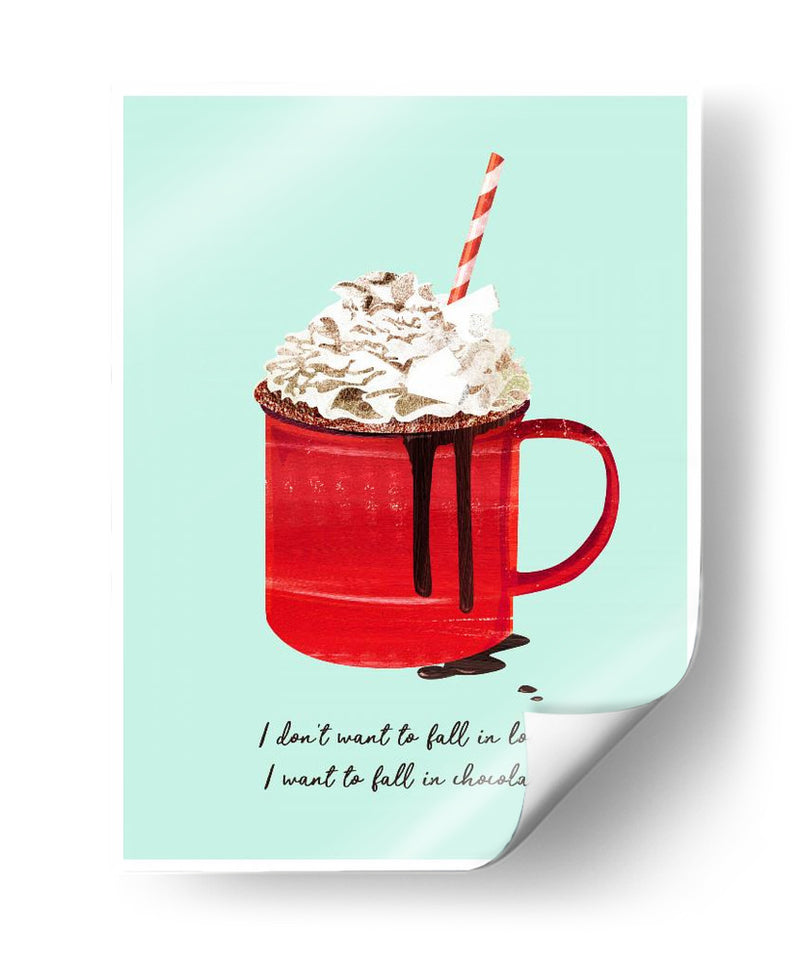 Caer en chocolate - Goed Blauw | Cuadro decorativo de Canvas Lab