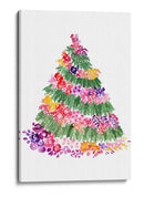 Árbol de Navidad floral en acuarela - Rosana Laiz Blursbyai | Cuadro decorativo de Canvas Lab