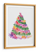 Árbol de Navidad floral en acuarela - Rosana Laiz Blursbyai | Cuadro decorativo de Canvas Lab