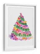 Árbol de Navidad floral en acuarela - Rosana Laiz Blursbyai | Cuadro decorativo de Canvas Lab