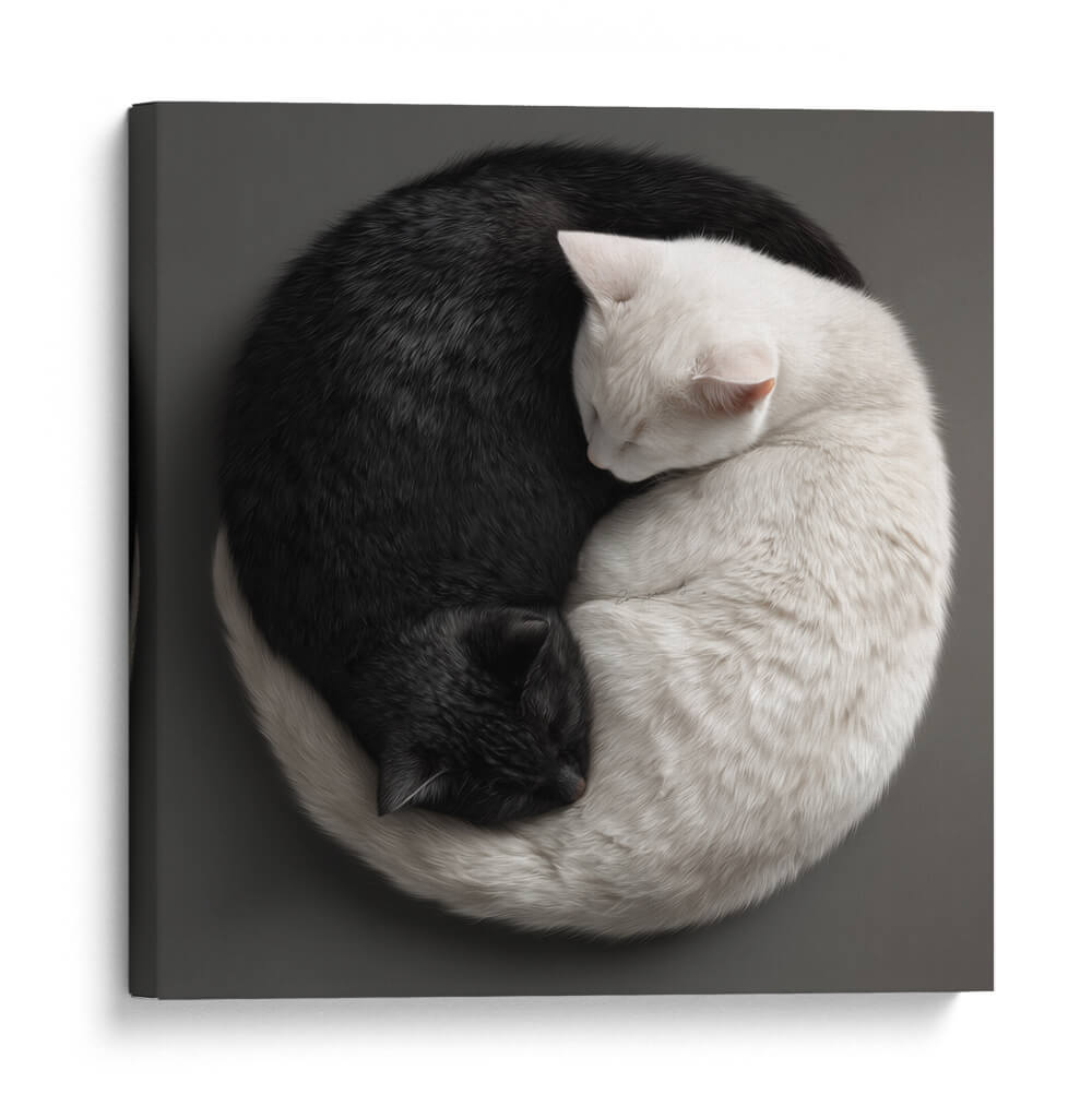 Ying Yang Cats  - Raúl Bermudez | Cuadro decorativo de Canvas Lab