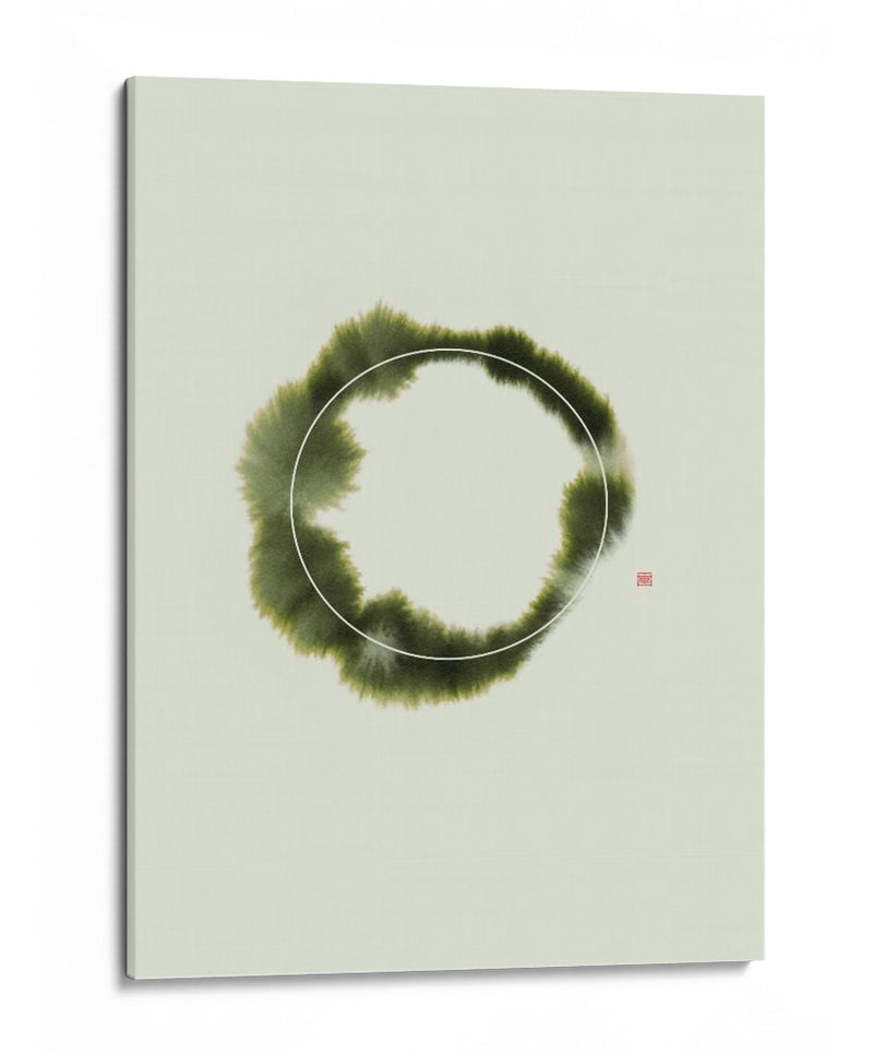 Circle NAd1 | Verde - Thoth Adan | Cuadro decorativo de Canvas Lab