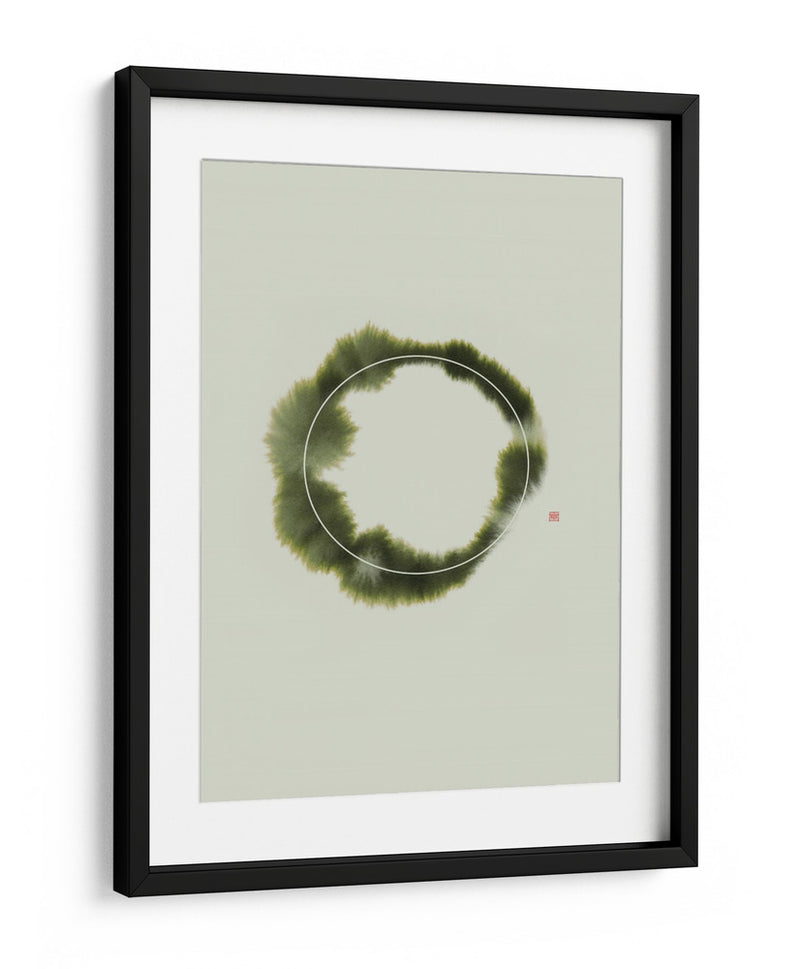 Circle NAd1 | Verde - Thoth Adan | Cuadro decorativo de Canvas Lab