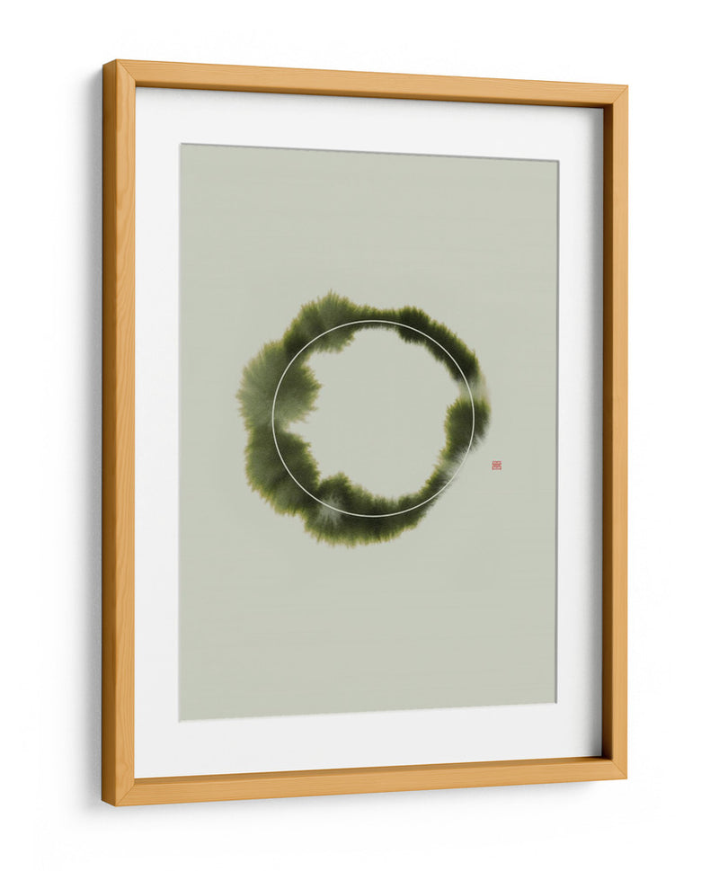 Circle NAd1 | Verde - Thoth Adan | Cuadro decorativo de Canvas Lab