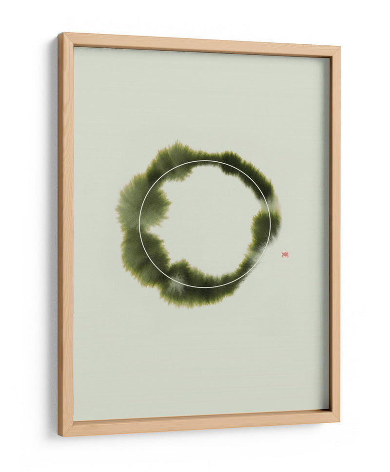 Circle NAd1 | Verde - Thoth Adan | Cuadro decorativo de Canvas Lab